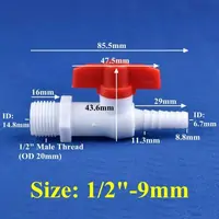 пластиковый кран 10*20 мм