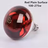 инфракрасная лампа 200 Ватт гладкий красный