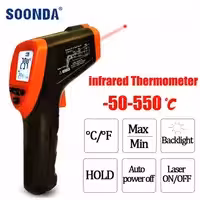Пирометр -50+550 градуса цельсий инфракрасный измеритель температуры