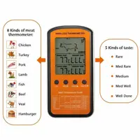 Беспроводной пищевой двойной Термометр кухонный