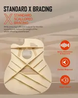 Акустическая гитара Rosen G12SB коричневый