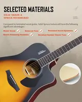 Акустическая гитара Rosen G12SB коричневый