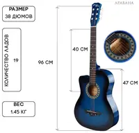 Акустическая гитара Liewen Toun AR38 синий