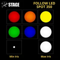 Прожектор следящего света PRSTAGE Follow Spot 350W LED
