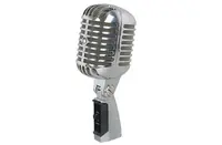 Сценический проводной микрофон ретро дизайна VINTAGE SILVER