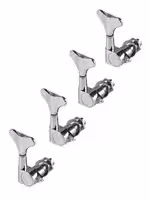 Колки для бас-гитары 4л, хром, Metallor MHB-02-CR-4L