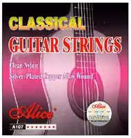 Комплект струн для классической гитары, нейлон, посеребренные, Alice AC107-N