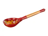Ложка деревянная столовая, роспись "Краснушка", Хохлома, LHL6801