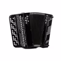 Баян ученический двухголосный "Тула-210", 55х100-II, черный, Тульская Гармонь BN-39-BK