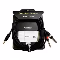 Кабель акустический 3.5мм стерео - 2х6.3мм моно, 3м, Soundking BB317-3M