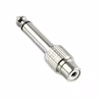 Переходник (разъем переходной) 1/4" (6,35мм), моно, штекер - RCA, гнездо, Soundking CC301