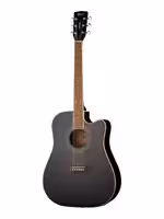 Электро-акустическая гитара, с вырезом, черная, Standard Series, Cort AD880CE-BK
