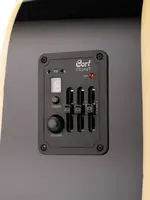 Электро-акустическая гитара, с вырезом, черная, Standard Series, Cort AD880CE-BK