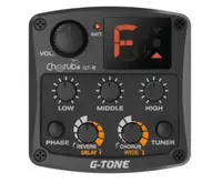 Гитарный эквалайзер цифровой 3-х полосный с тюнером и контролем обратной связи, Cherub GT-6