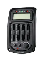 Эквалайзер для акустической гитары, врезной, 4-х полосный, с инверсией фазы и тюнером, Cherub GS-3