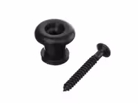 Крепление ремня, с винтом, пластик, черное, Alice A024BK/PSC