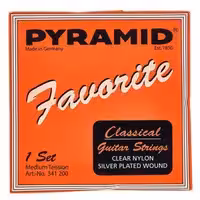 Комплект струн для классической гитары, нейлон, посеребренные, Pyramid Nylon 341200