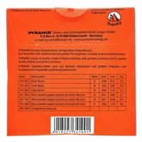 Комплект струн для классической гитары, нейлон, посеребренные, Pyramid Nylon 341200