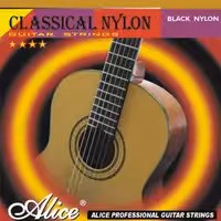 Комплект струн для классической гитары, сильное натяжение, Alice, AC105BK-H
