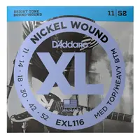 Струны для электрогитары D'Addario 11-52 EXL116