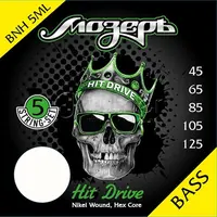 Комплект струн для 5-струнной бас-гитары, никелевый сплав, 45-125, Мозеръ Hit Drive BNH-5МL