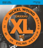 Струны для 4-струнной бас-гитары D'addario EXL160