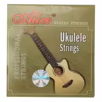Комплект струн для укулеле, черный нейлон Alice AU02