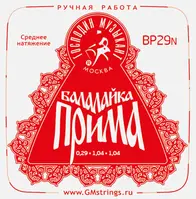 Комплект струн для балалайки прима сталь/нейлон,  PROFI "Красная", Господин Музыкант BP29N