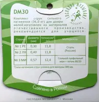 Набор струн для домры малой, Господин Музыкант DM-30