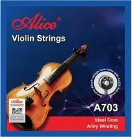Комплект струн для скрипки, никель,  Alice A703