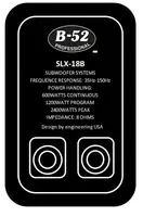 Пассивный сабвуфер, B-52 Professional SLX-18B