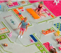 Детский ковер Домик Розовый (80 х 100)