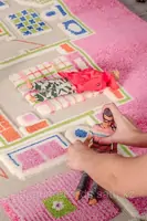 Детский ковер Домик Розовый (80 х 100)