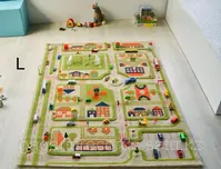 Детский ковер Трафик Зеленый (134 х 180)
