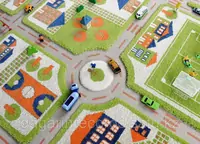 Детский ковер Трафик Зеленый (134 х 180)