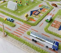 Детский ковер Трафик Зеленый (134 х 180)