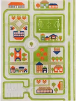 Детский ковер Трафик Зеленый (134 х 180)
