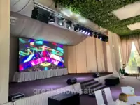 Полноцветный Светодиодный Дисплей LED P5, размер экрана 3.2м х 5.76м. Б/У