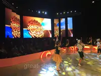 Полноцветный Светодиодный Дисплей LED P5, размер экрана 3.2м х 5.76м. Б/У