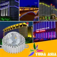 Пиксельный светильник с прозрачными вафельным шариком 12Вт - RGB