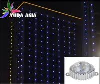 Пиксельный светильник с прозрачными вафельным шариком 12Вт - RGB