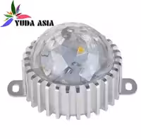 Пиксельный светильник с прозрачными вафельным шариком 12Вт - RGB