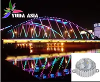 Пиксельный светильник с прозрачными вафельным шариком 12Вт - RGB