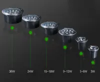 Грунтовый светодиодный светильник 24Вт - Холодный белый