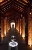 Грунтовый светодиодный светильник 6Вт Теплый белый