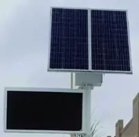 Светодиодный экран на Солнечных панелях.