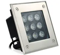 Грунтовый светодиодный светильник 9Вт Теплый белый