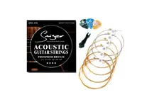 Струны для акустической гитары с тремя медиаторами Smiger GPA-010