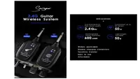 Радиосистема инструментальная беспроводная гитарная Music Room Wireless Guitar System A9