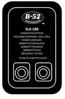 Сабвуфер пассивный B-52 Professional SLX-18B